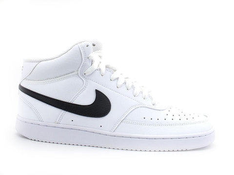 NIKE Court Vision Mid Sneaker White Black CD5466-101