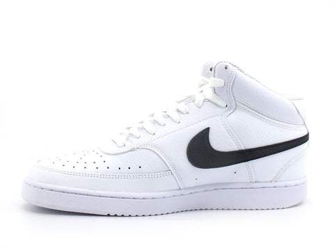 NIKE Court Vision Mid Sneaker White Black CD5466-101