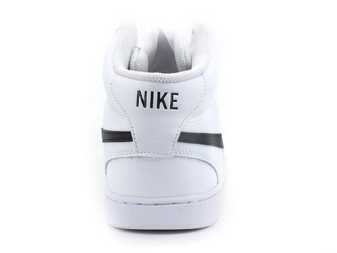 NIKE Court Vision Mid Sneaker White Black CD5466-101