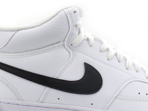NIKE Court Vision Mid Sneaker White Black CD5466-101