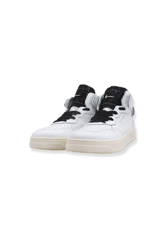 4LINE Fourline Sneaker Donna Mid Max Bianco Nocciola X50 - Sandrini Calzature e Abbigliamento