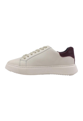 4US PACIOTTI Larry Sneaker Uomo Beige Osso Bordeaux LARRY - Sandrini Calzature e Abbigliamento