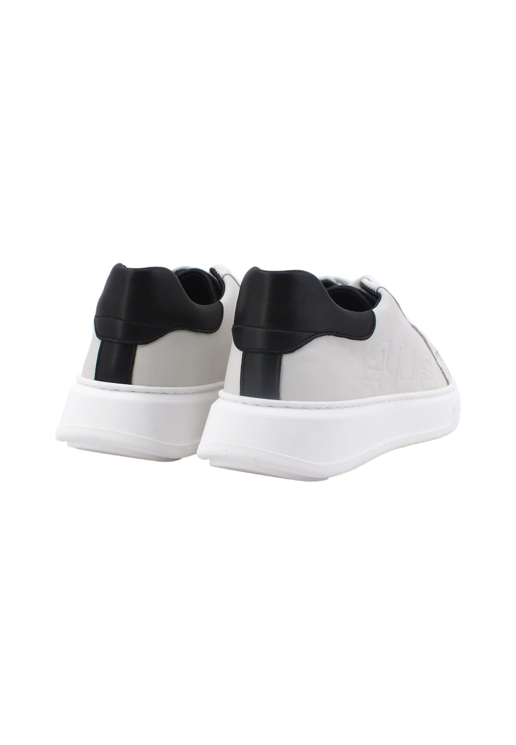 4US PACIOTTI Larry Sneaker Uomo Bianco Nero LARRY - Sandrini Calzature e Abbigliamento