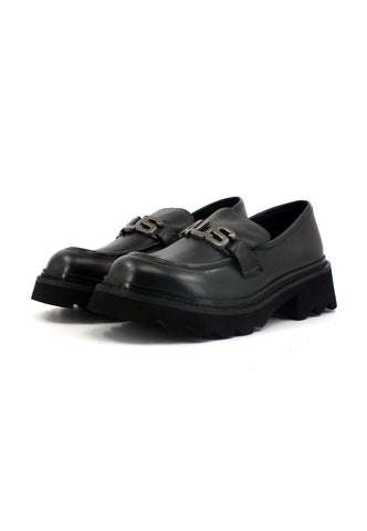 4US PACIOTTI Mocassino Donna Nero STREETE-002 - Sandrini Calzature e Abbigliamento