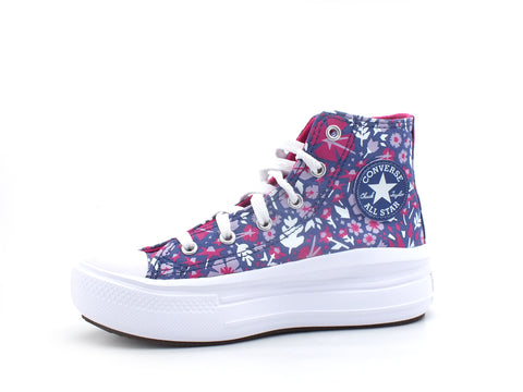 CONVERSE C.T. All Star Move Hi Sneaker Indigo Pink White 372756C