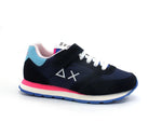 Load image into Gallery viewer, SUN68 Gilr's Ally Solid Sneaker Bambina Navy Blue Z32401
