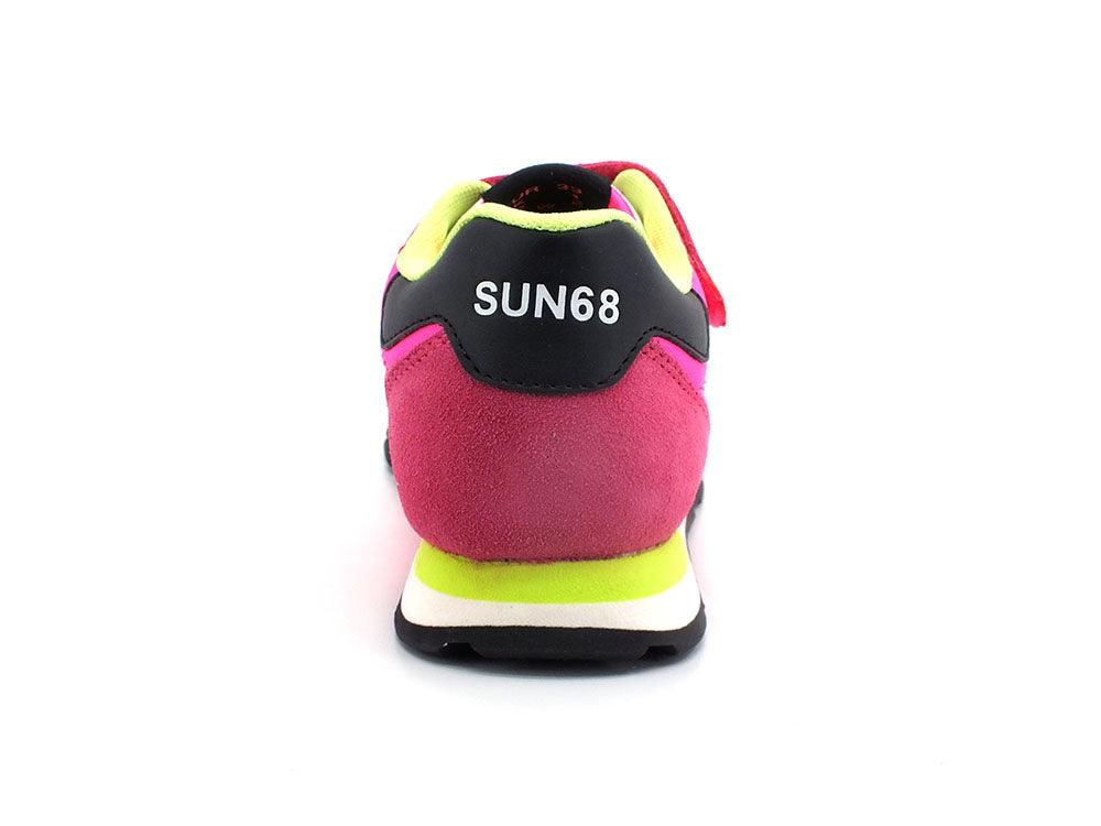 SUN68 Girl's Ally Solid Sneaker Bambino Fuxia Fluo Z32401