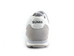 Load image into Gallery viewer, SUN68 Girl's Ally Glitter Mesh Sneaker Bambino Silver Bianco Z32403
