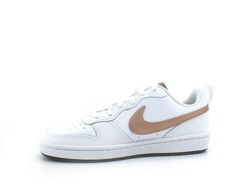 NIKE Court Borough Low 2 GS Sneaker White Red Bronze BQ5448-116