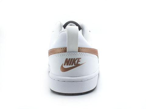 NIKE Court Borough Low 2 GS Sneaker White Red Bronze BQ5448-116