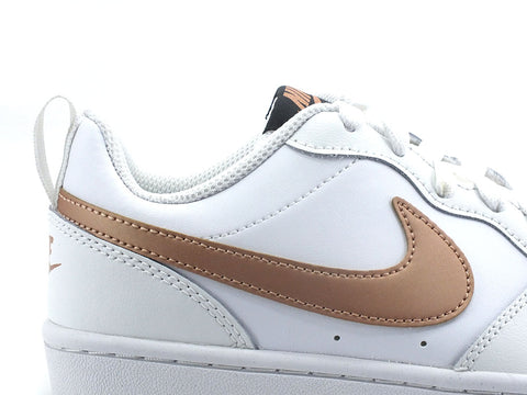 NIKE Court Borough Low 2 GS Sneaker White Red Bronze BQ5448-116
