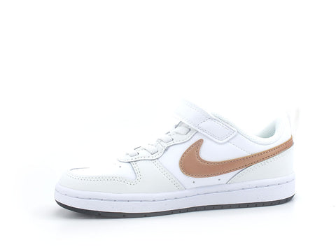 NIKE Court Borough Low 2 PSV Sneaker White Red Bronze BQ5451-116