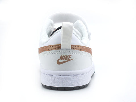 NIKE Court Borough Low 2 PSV Sneaker White Red Bronze BQ5451-116