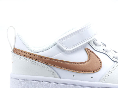 NIKE Court Borough Low 2 PSV Sneaker White Red Bronze BQ5451-116