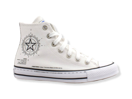CONVERSE C.T. All Star Hi Sneaker Donna White High Risk Red A01587C