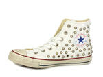 Load image into Gallery viewer, CONVERSE C.T. All Star Distressed Hi White Garnet 160959C