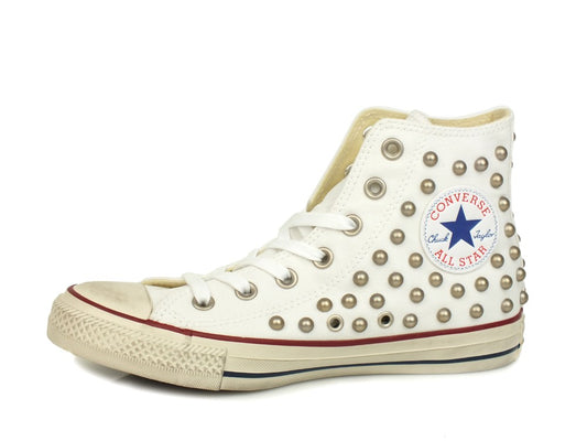 CONVERSE C.T. All Star Distressed Hi White Garnet 160959C