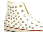 Load image into Gallery viewer, CONVERSE C.T. All Star Distressed Hi White Garnet 160959C