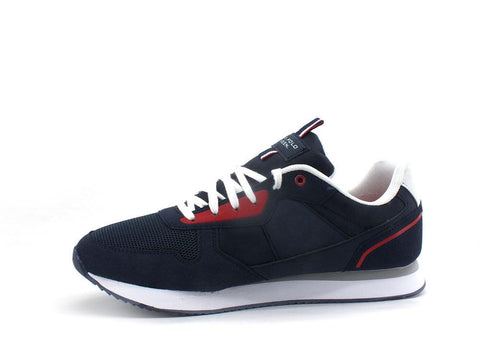 U.S. POLO ASSN. Sneaker Logo Eco Suede Blu Medievale - Sandrini Calzature e Abbigliamento