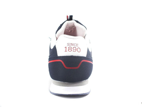 U.S. POLO ASSN. Sneaker Logo Eco Suede Blu Medievale - Sandrini Calzature e Abbigliamento
