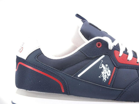 U.S. POLO ASSN. Sneaker Logo Eco Suede Blu Medievale - Sandrini Calzature e Abbigliamento