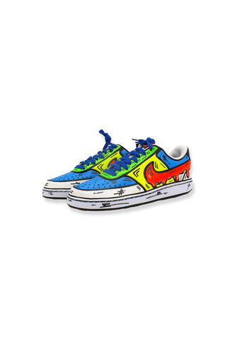 CUSTOM / NIKE Court Vision Low Sneaker Comics Multicolor DH2987-100
