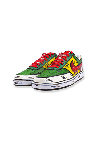 CUSTOM / NIKE Court Vision Low Sneaker Comics Red Multicolor DH2987-100