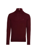 Load image into Gallery viewer, TOMMY HILFIGER Maglione Dolcevita Cashmere Deep Rouge MW0MW28048
