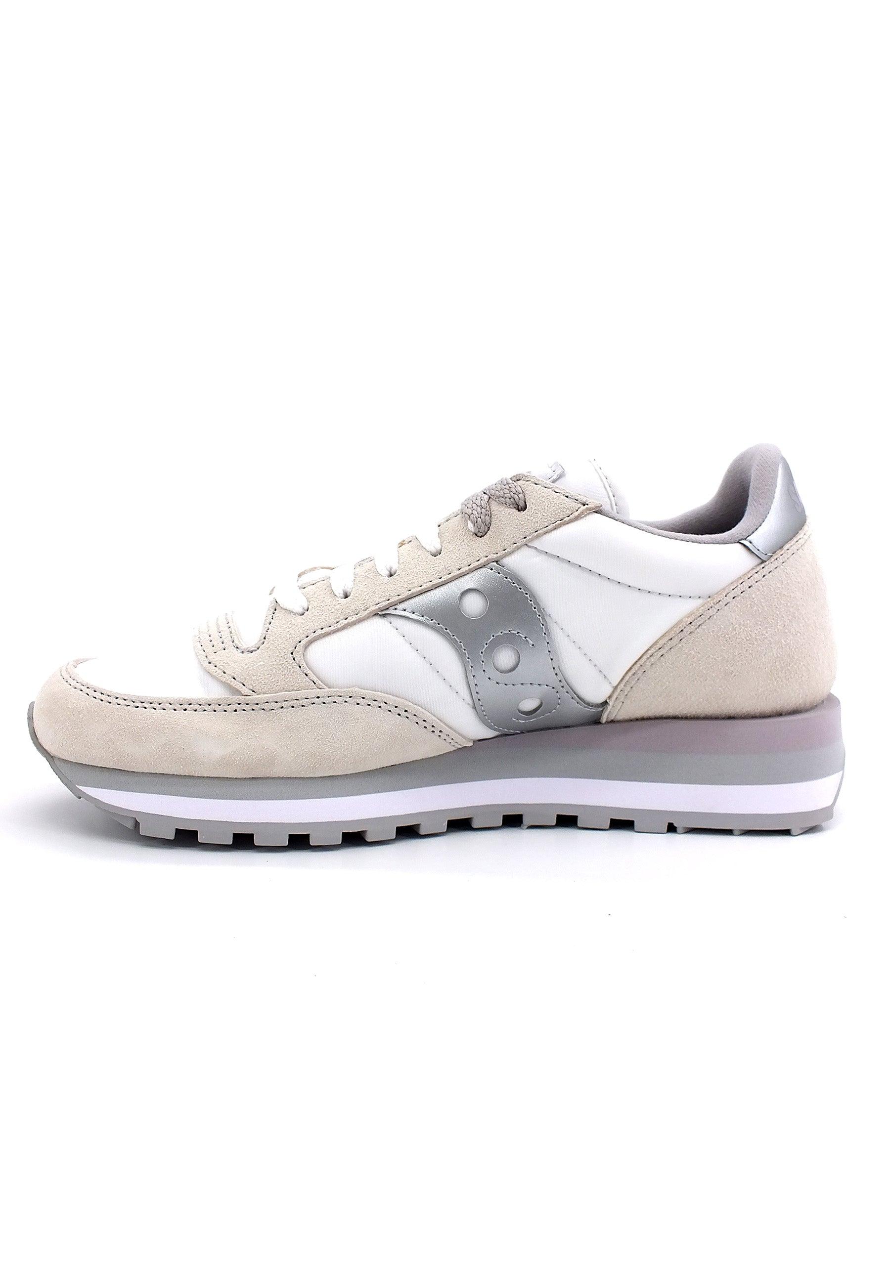 SAUCONY Jazz Triple Sneaker Donna White Silver S60530-16 - Sandrini Calzature e Abbigliamento