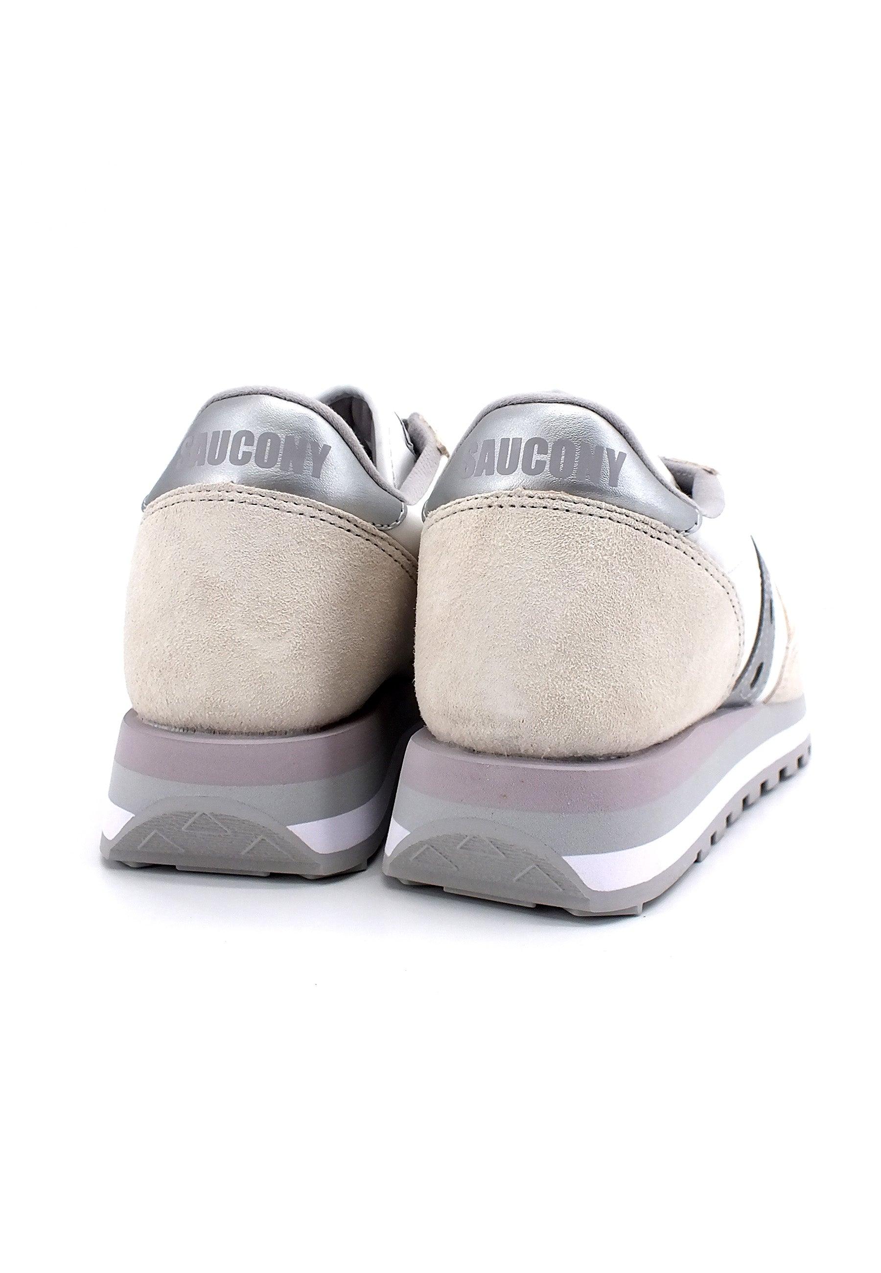 SAUCONY Jazz Triple Sneaker Donna White Silver S60530-16 - Sandrini Calzature e Abbigliamento