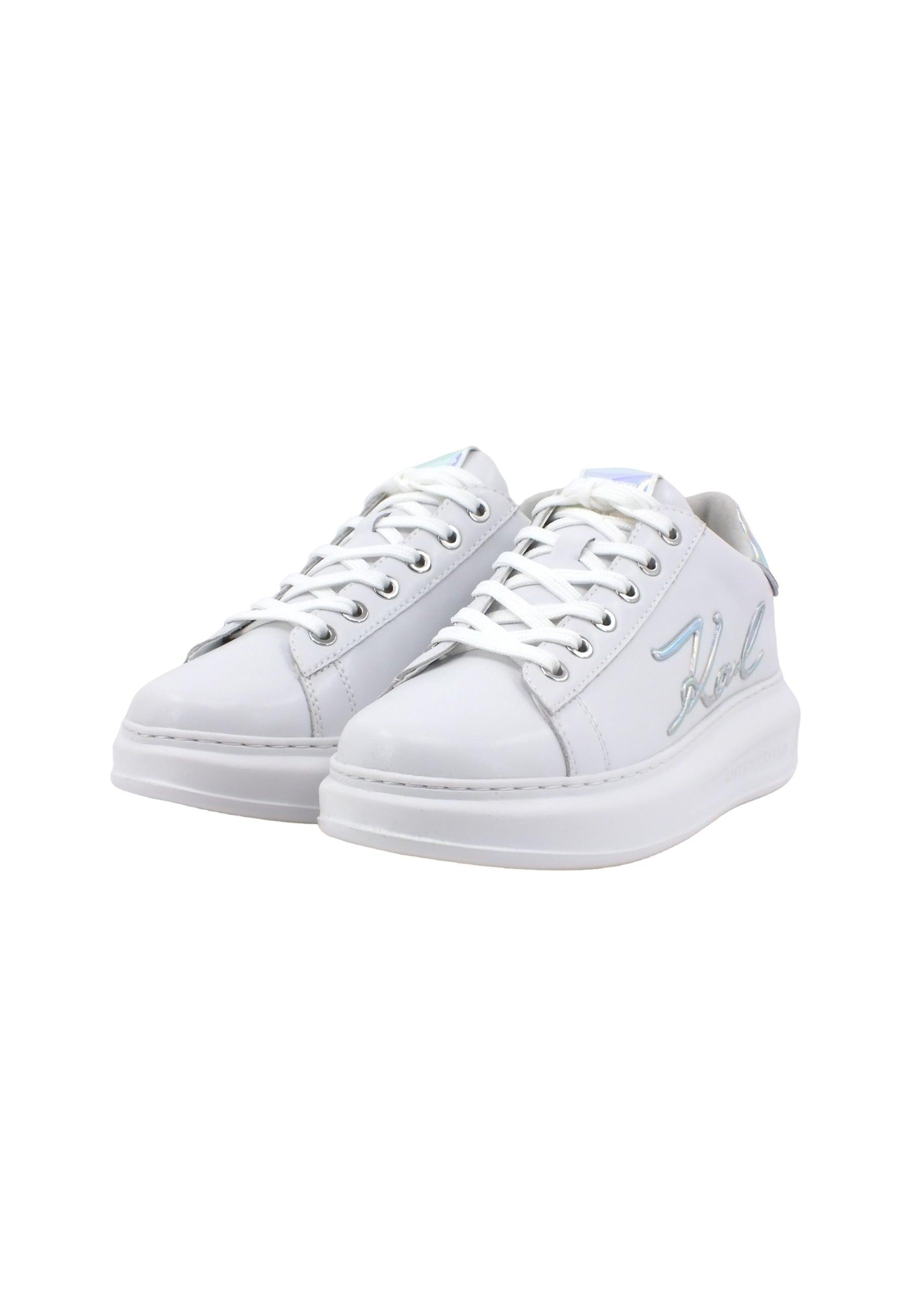 KARL LAGERFELD Kapri Sneaker Donna White Iridescent KL62510A - Sandrini Calzature e Abbigliamento