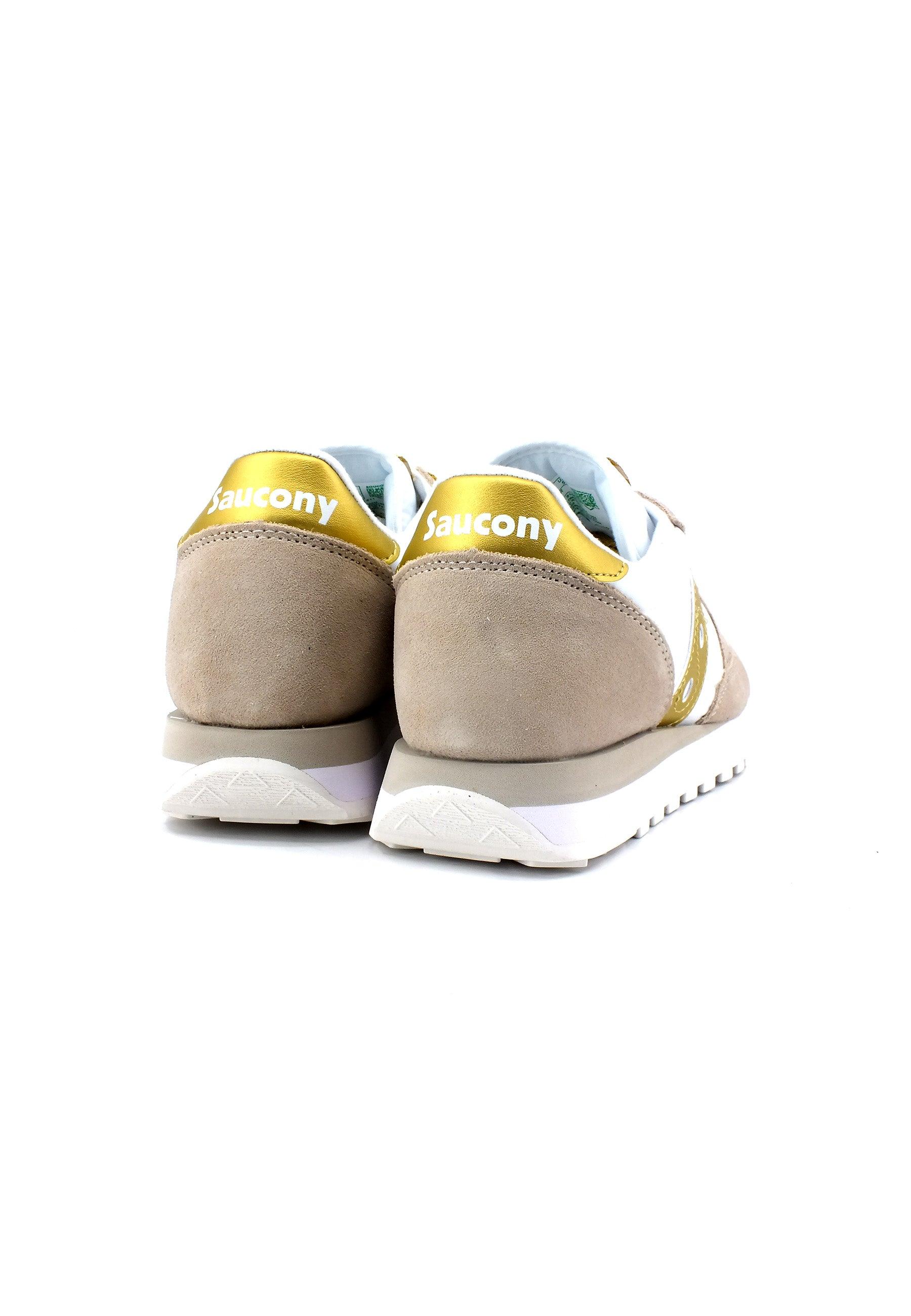 SAUCONY Jazz Original Sneaker Donna White Gold S1044-611 - Sandrini Calzature e Abbigliamento