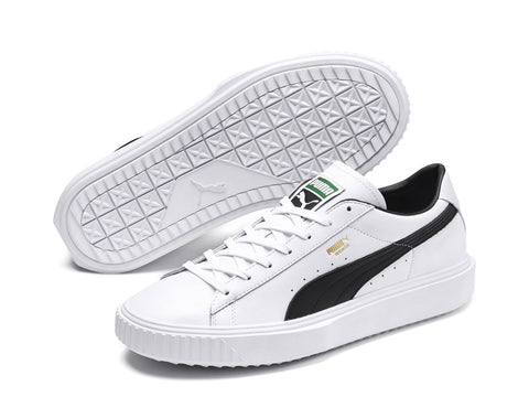 PUMA Breaker LTHR White Black 366078 02