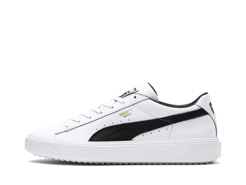 PUMA Breaker LTHR White Black 366078 02