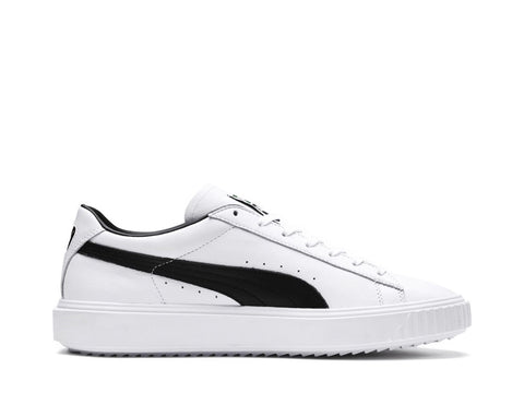 PUMA Breaker LTHR White Black 366078 02