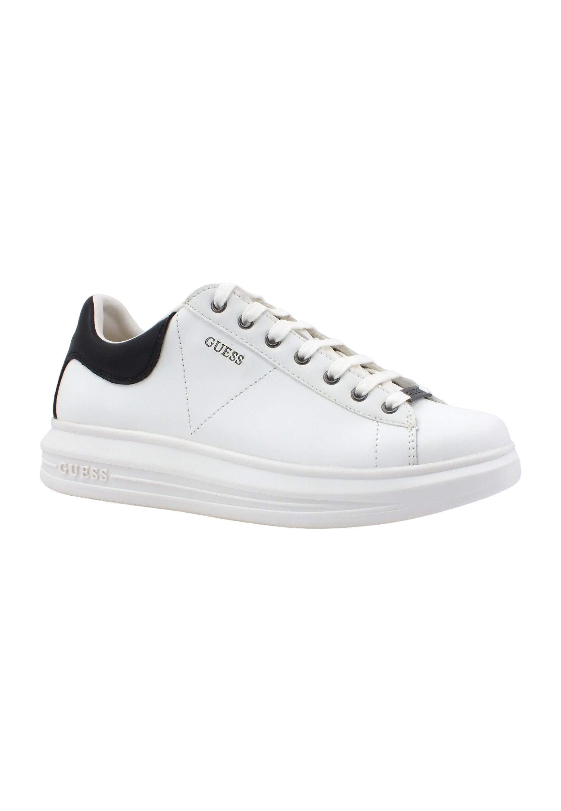 GUESS Sneaker Uomo White Black FM5VIBELE12 - Sandrini Calzature e Abbigliamento