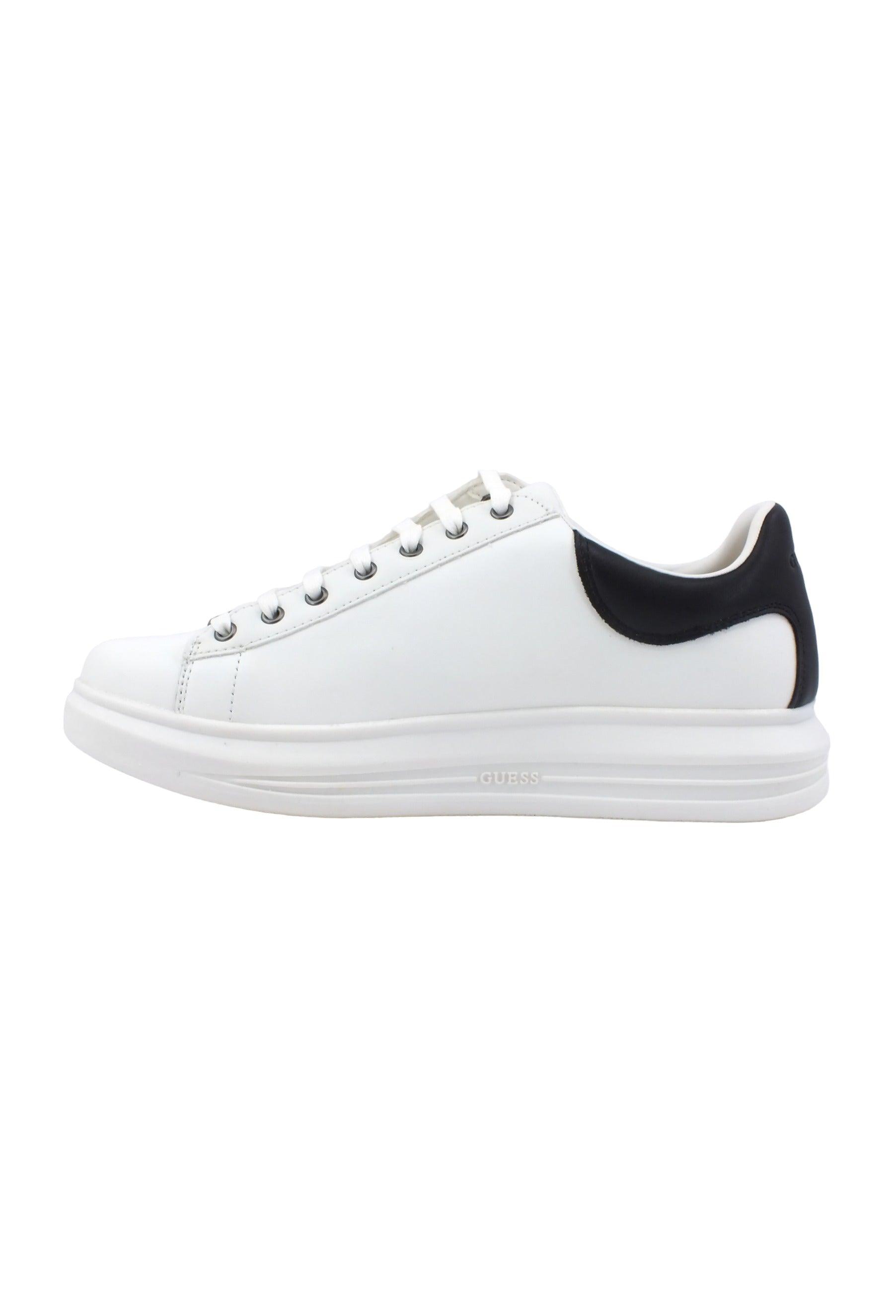 GUESS Sneaker Uomo White Black FM5VIBELE12 - Sandrini Calzature e Abbigliamento