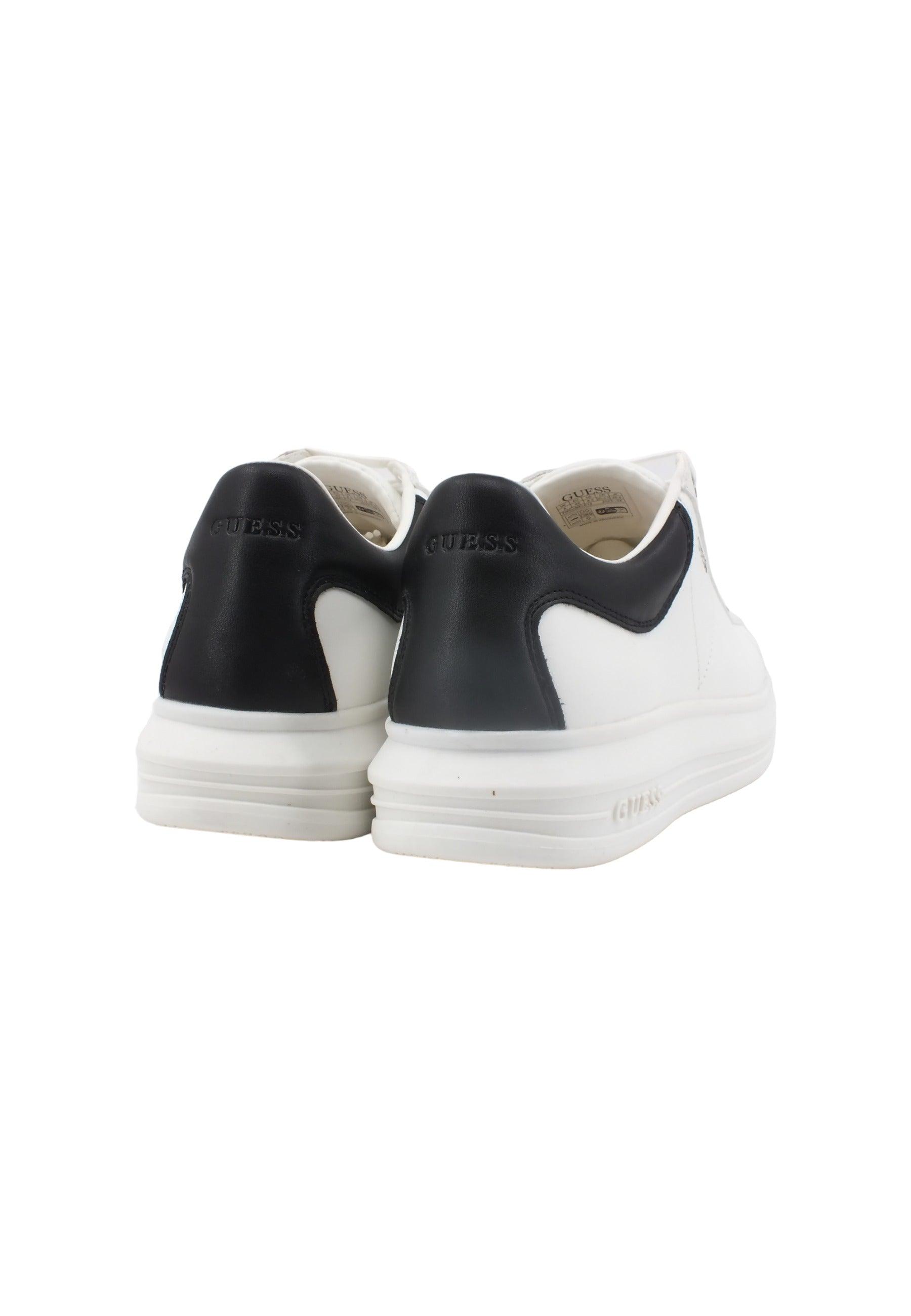 GUESS Sneaker Uomo White Black FM5VIBELE12 - Sandrini Calzature e Abbigliamento