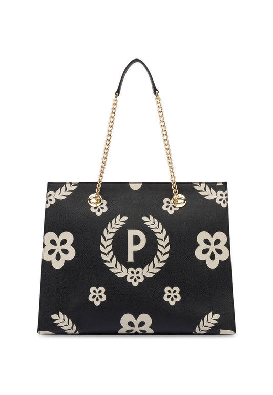 POLLINI Borsa Tote Big Nero TE8472PP0DQ1E00A - Sandrini Calzature e Abbigliamento