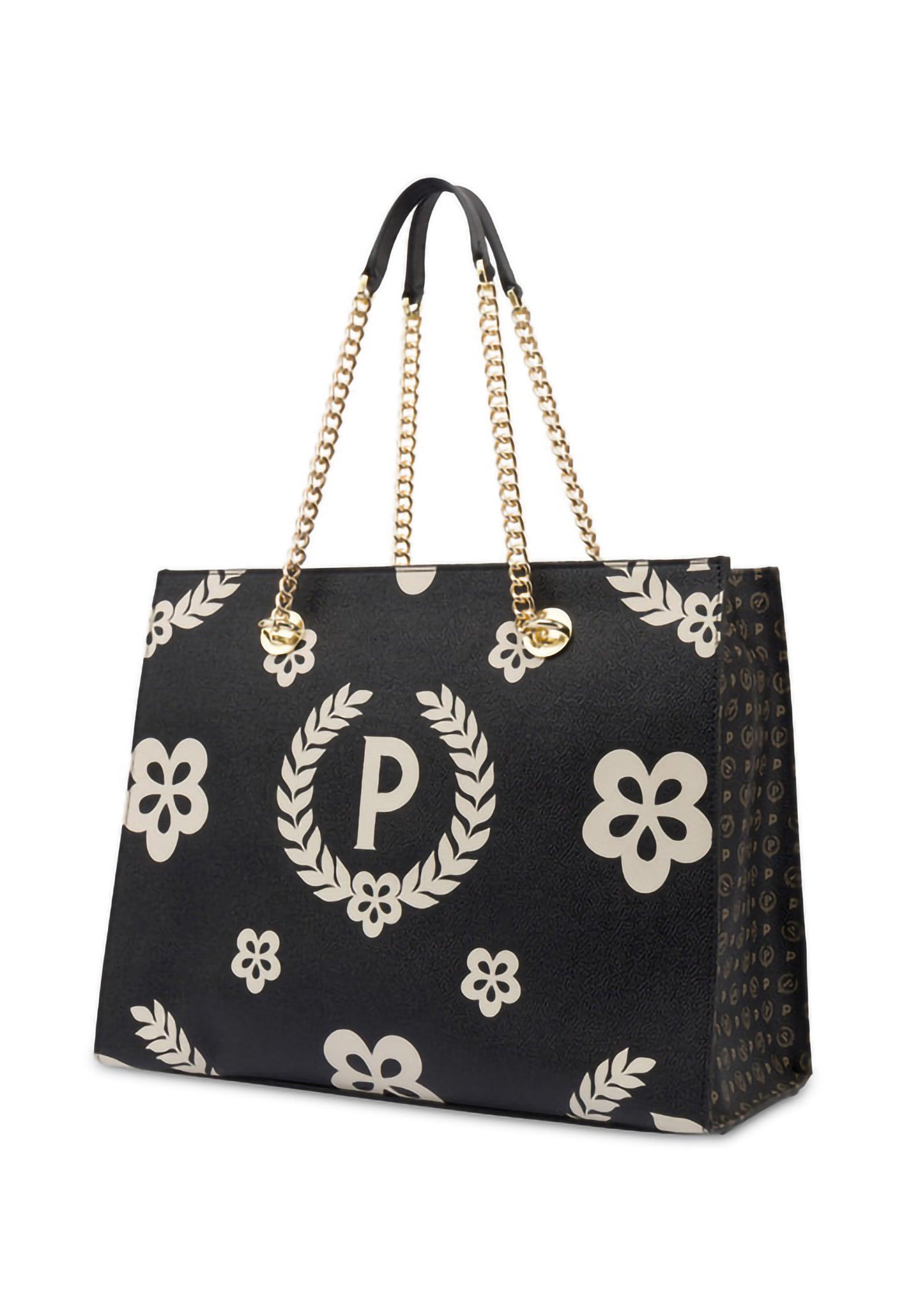 POLLINI Borsa Tote Big Nero TE8472PP0DQ1E00A - Sandrini Calzature e Abbigliamento