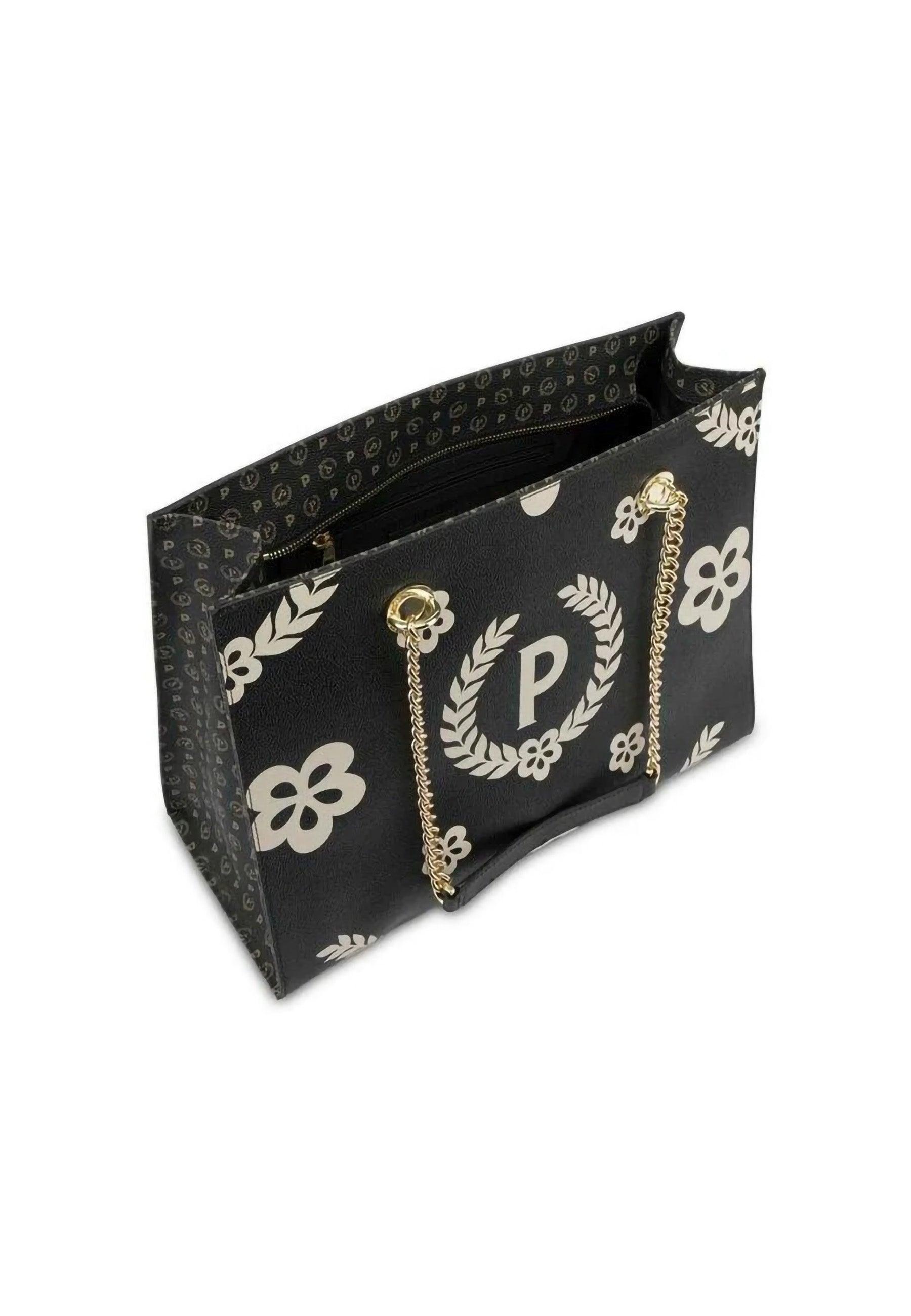 POLLINI Borsa Tote Big Nero TE8472PP0DQ1E00A - Sandrini Calzature e Abbigliamento
