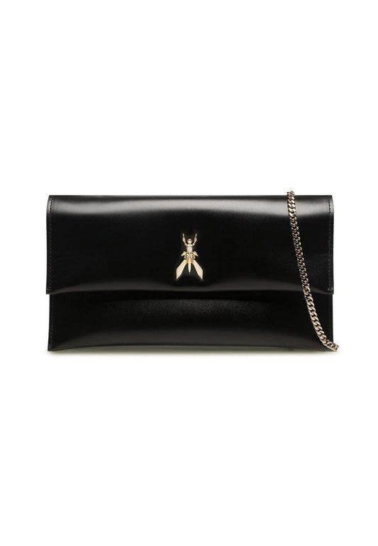 PATRIZIA PEPE Pochette Black Light Gold CB5460-L011 - Sandrini Calzature e Abbigliamento