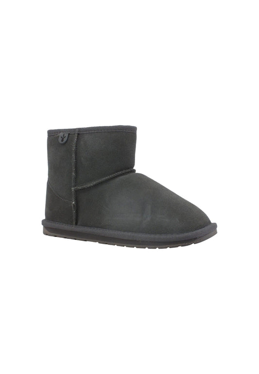 EMU Wallaby Mini Stivaletto Pelo Bimbo Charcoal Grigio K10103 - Sandrini Calzature e Abbigliamento
