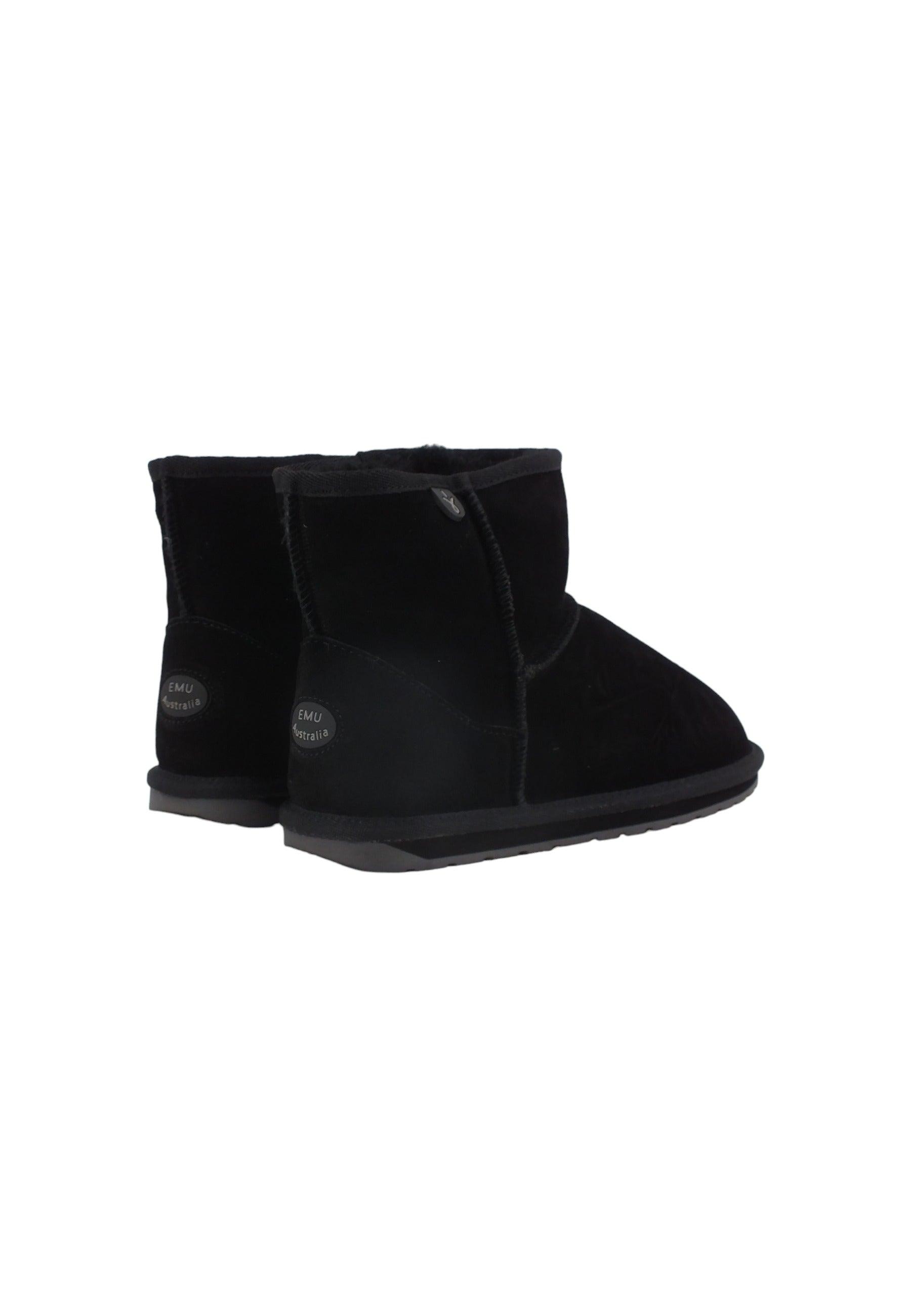 EMU Wallaby Mini Stivaletto Pelo Bimbo Black K10103 - Sandrini Calzature e Abbigliamento