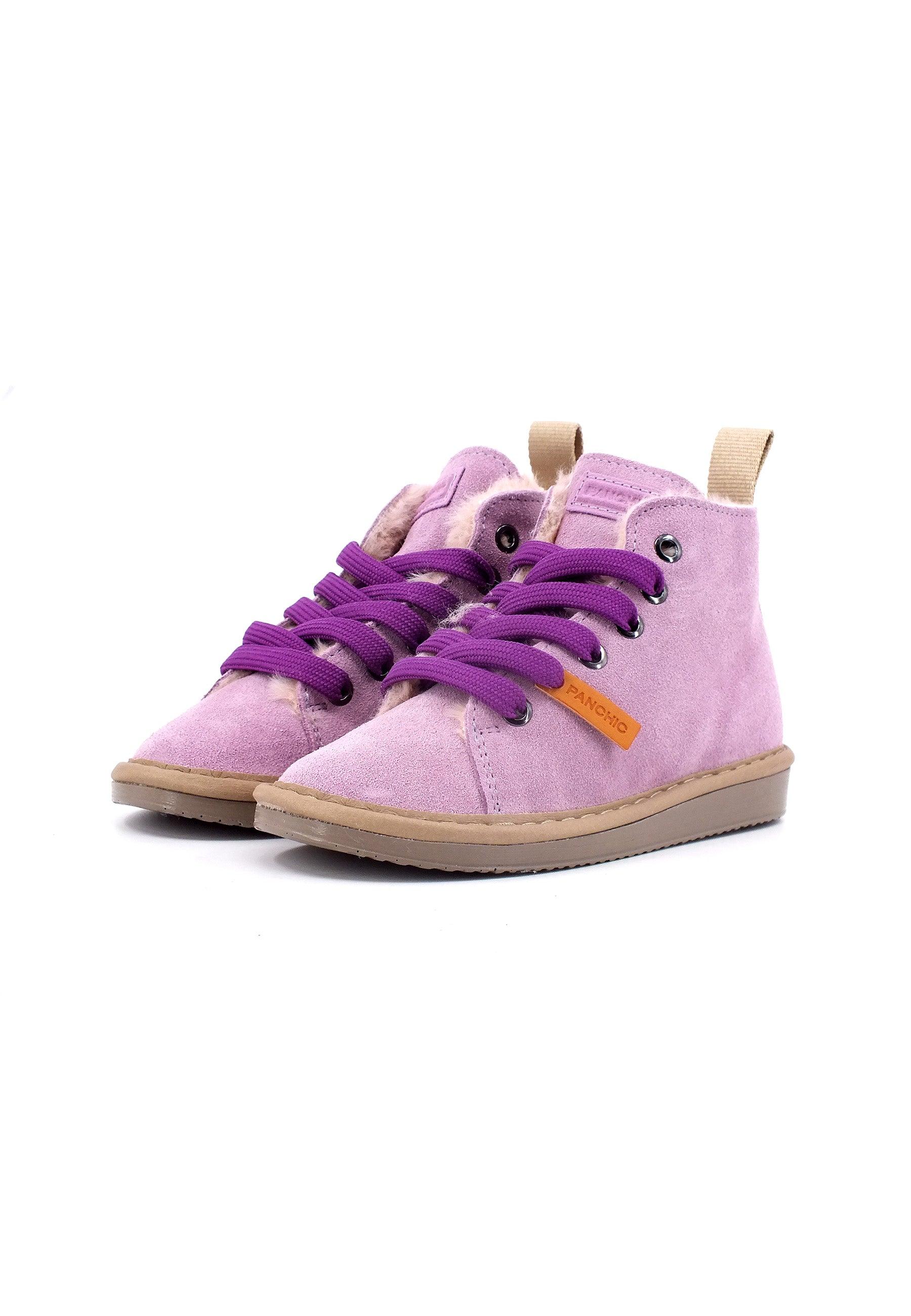 PAN CHIC Stivaletto Pelo Bimbo Lilac Pancy P01K007-00462083 - Sandrini Calzature e Abbigliamento