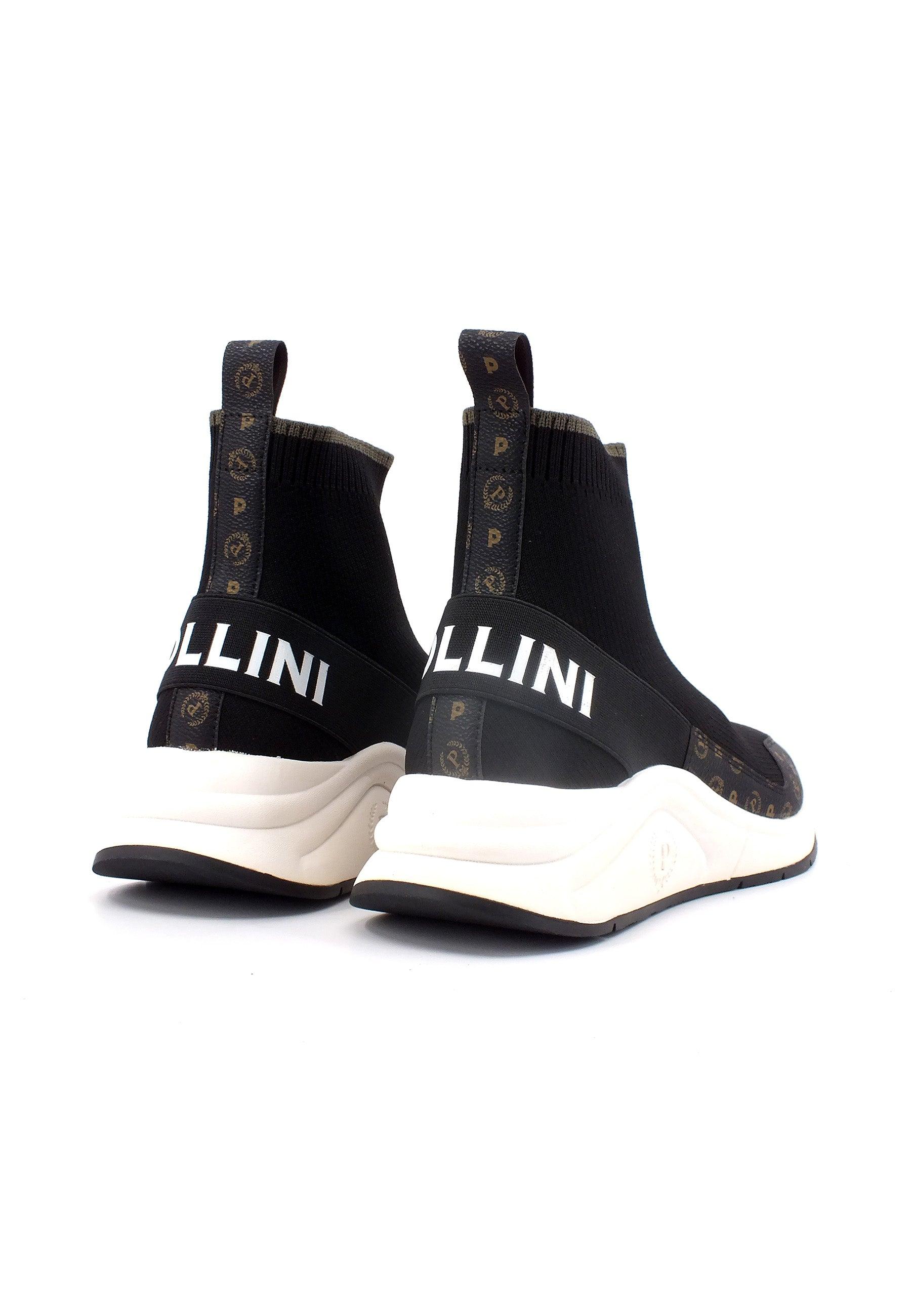 POLLINI Sneaker Elastic Sock Donna Nero TA15125G0DQ10000 - Sandrini Calzature e Abbigliamento