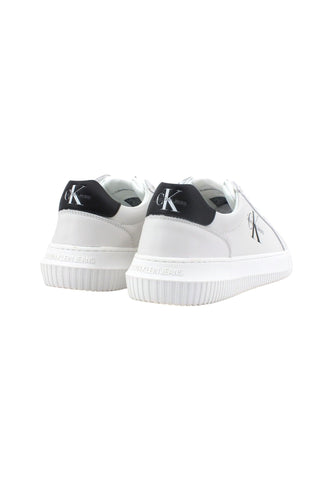 CALVIN KLEIN Chunky Cupsole Sneaker Uomo White Black YM0YM00681 - Sandrini Calzature e Abbigliamento