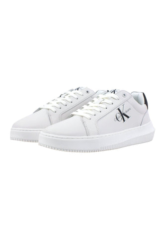 CALVIN KLEIN Chunky Cupsole Sneaker Uomo White Black YM0YM00681 - Sandrini Calzature e Abbigliamento