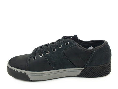 TOMMY H. Leather Mix Long Lac Black FM0FM01678