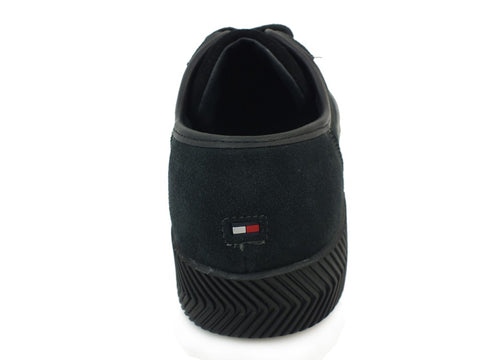 TOMMY H. Leather Mix Long Lac Black FM0FM01678